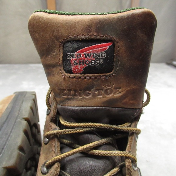 Red Wing Mens 9.5D King Toe Boots Brown Leather 435 Waterproof EH Soft Toe Work main image 13